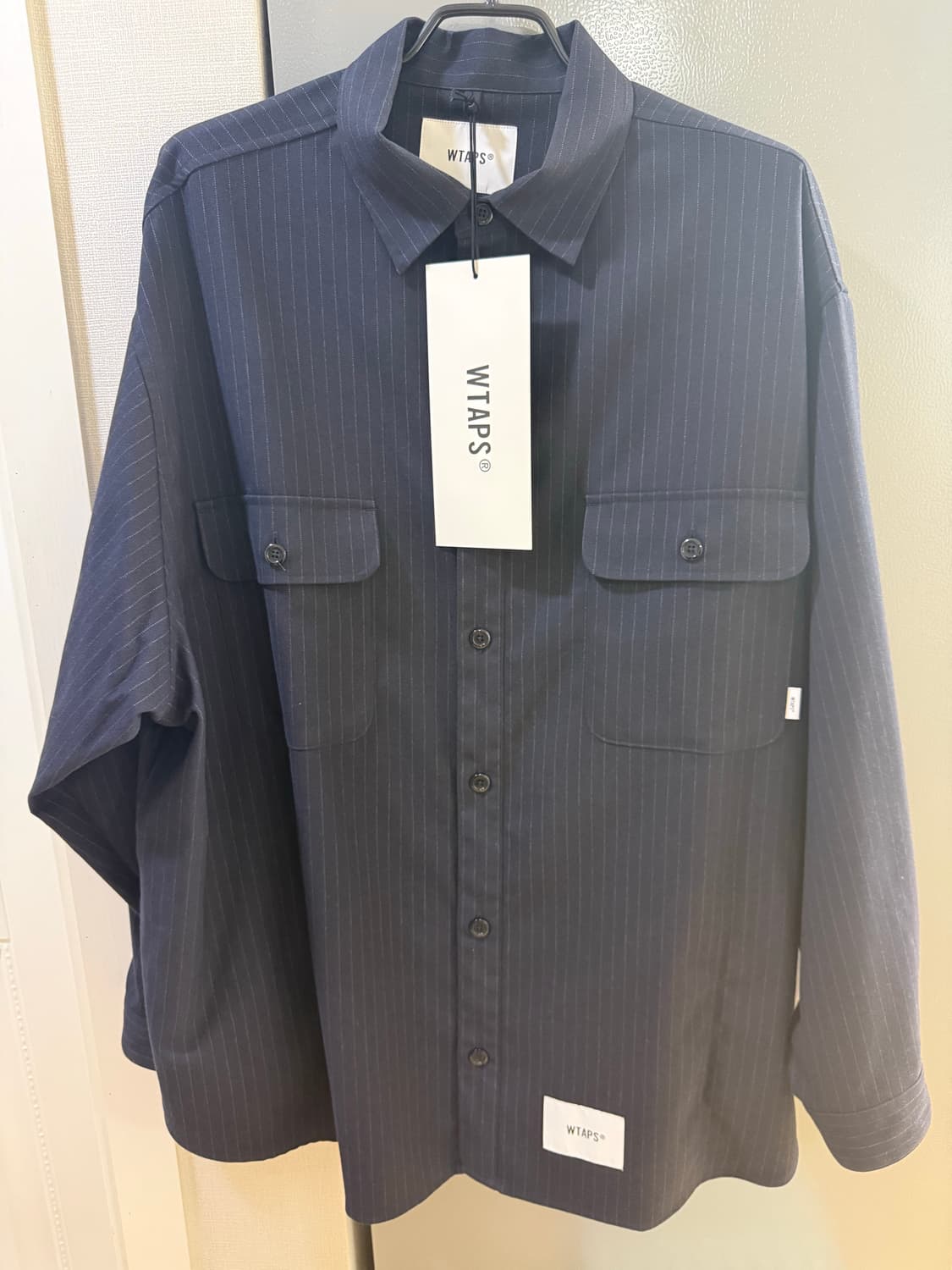 WTAPS 더블탭스 오버셔츠 네이비 상품이미지1