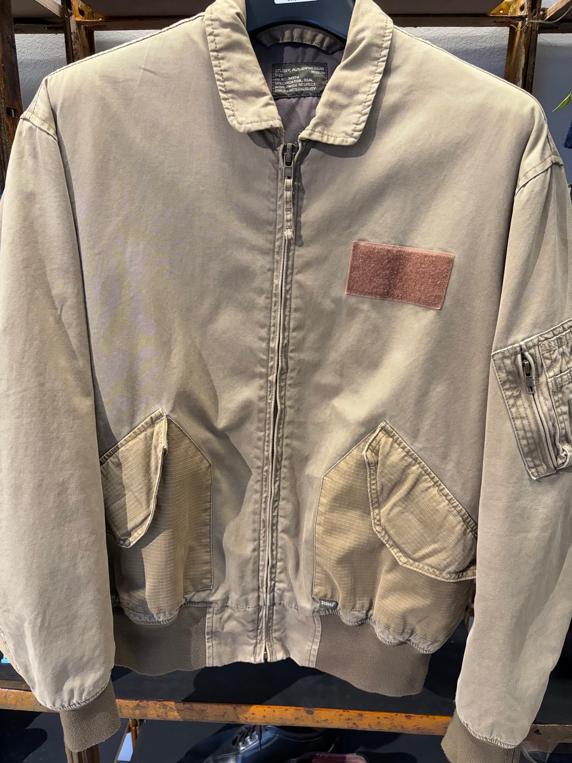 00s stussy Army mix jacket 상품이미지2