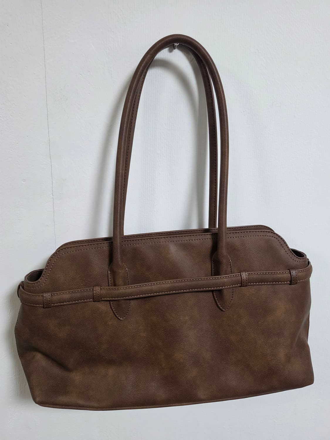 로라로라 buckle tote bag brown 상품이미지3