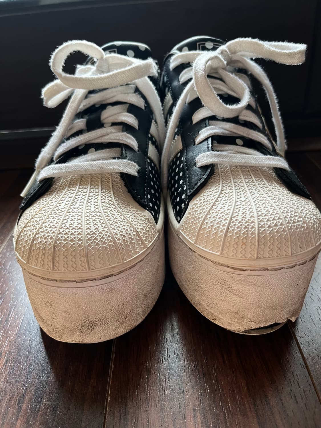 가격내림 없음) 아디다스 도트 슈퍼스타 플랫폼업 상품이미지6