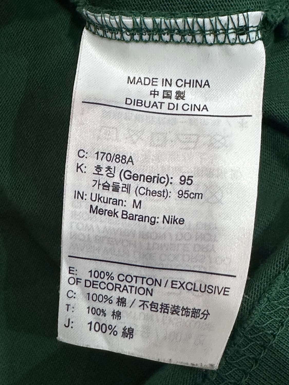 나이키x스투시 빅스우시 롱슬리브 그린 상품이미지5