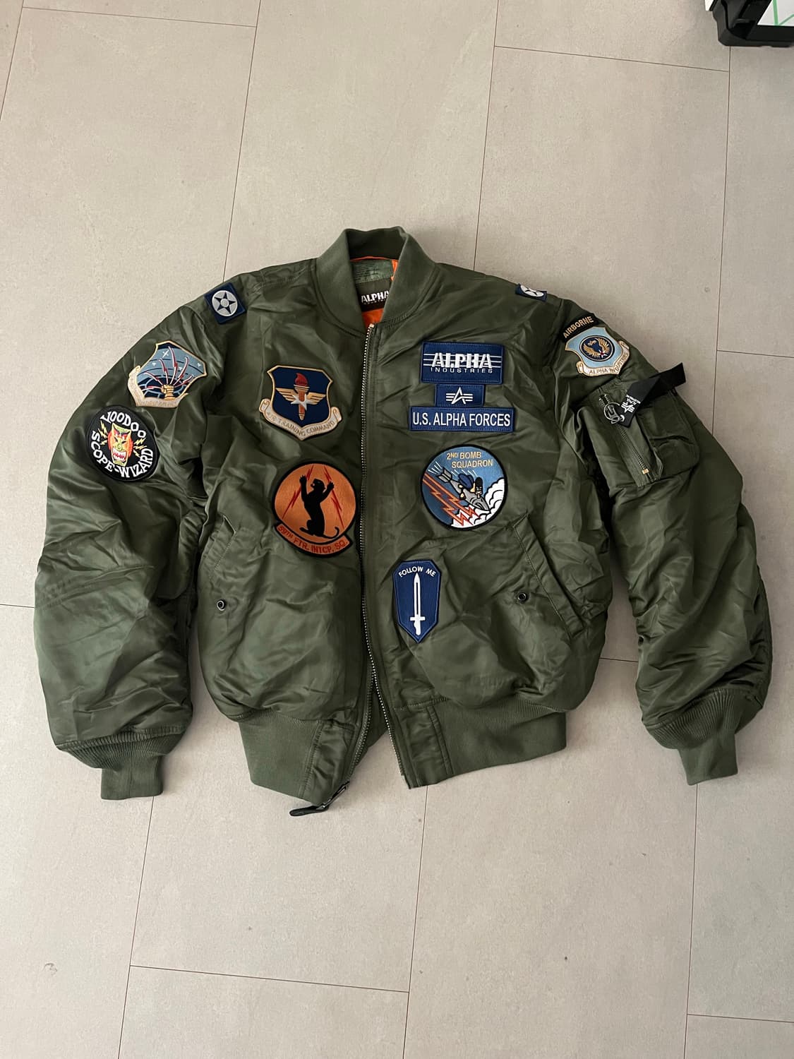 알파인더스트리MA-1 Squadron Bomber Patch Jacket 상품이미지1