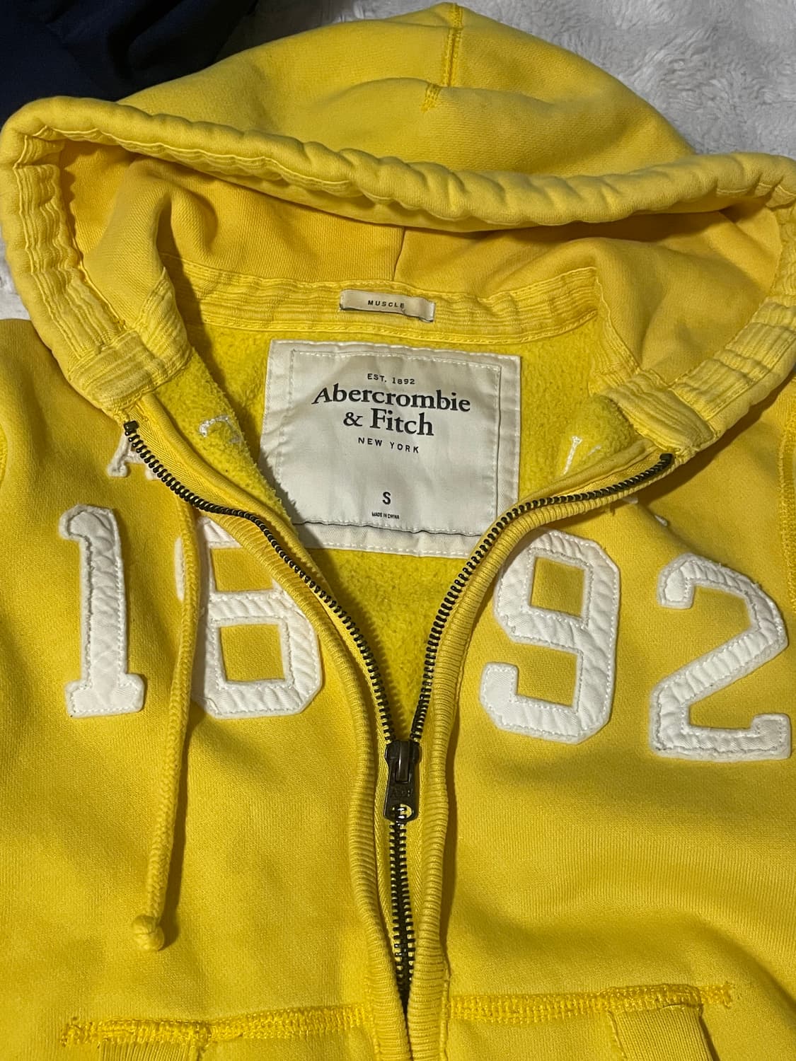 아베크롬비 후드집업 옐로우 상품이미지2