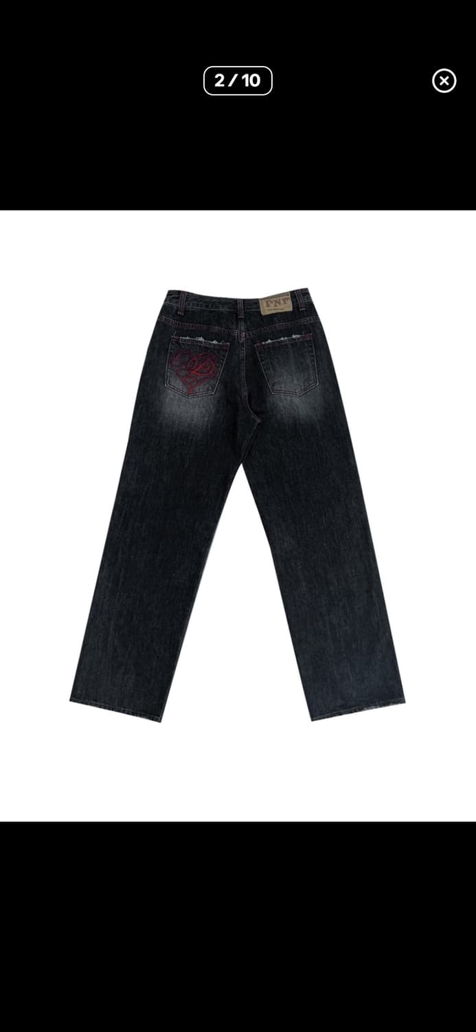 플리즈노팔로우 921 워싱 와이드 데님 팬츠 2 사이즈 상품이미지2