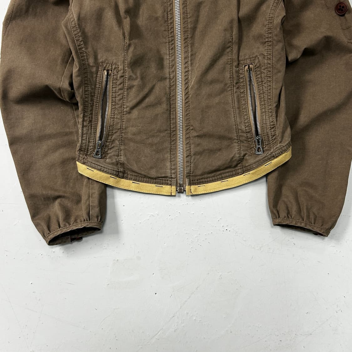 BOSS 브라운 논카라 자켓 상품이미지3