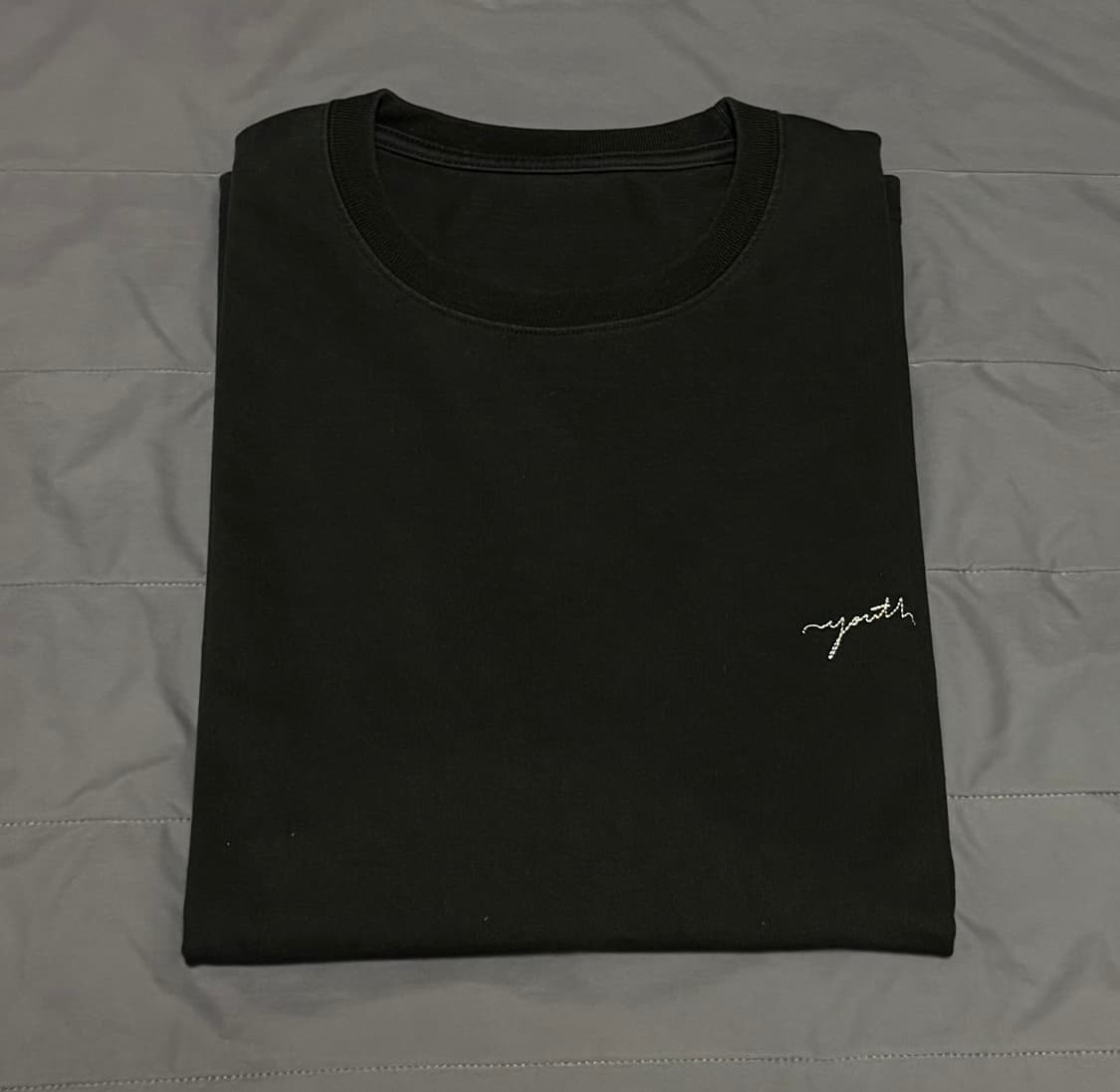 유스 로고 반팔 티셔츠 블랙 상품이미지8