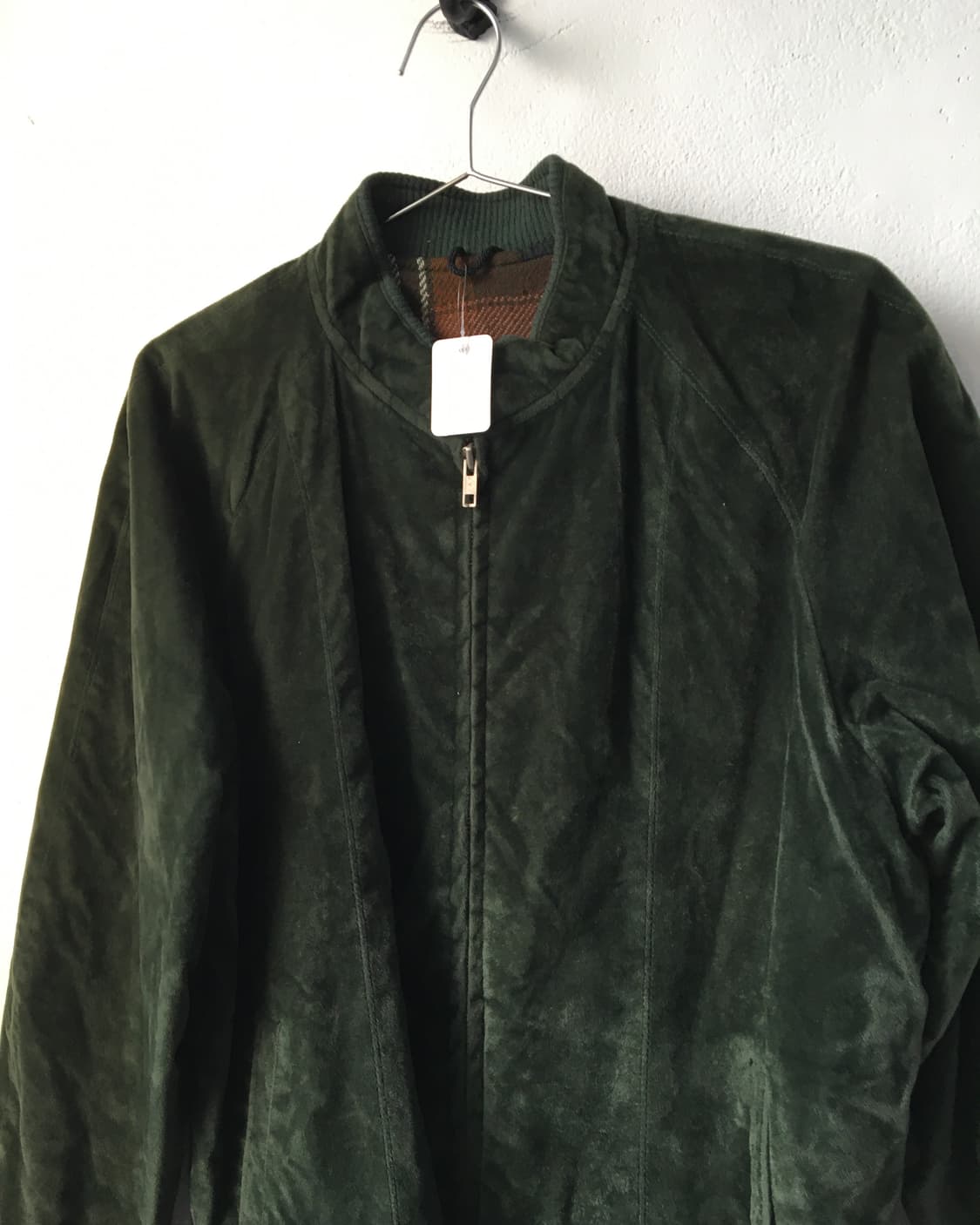 Velour high neck jacket 상품이미지4