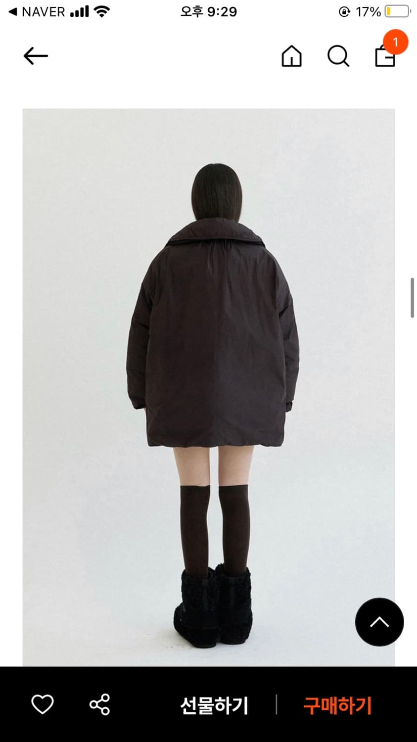 스프링 크로커스 덕다운 하프 코트패딩  상품이미지3