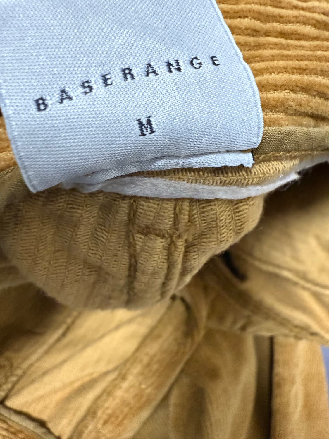 베이스레인지 코듀로이 팬츠 카멜 컬러, M 상품이미지4