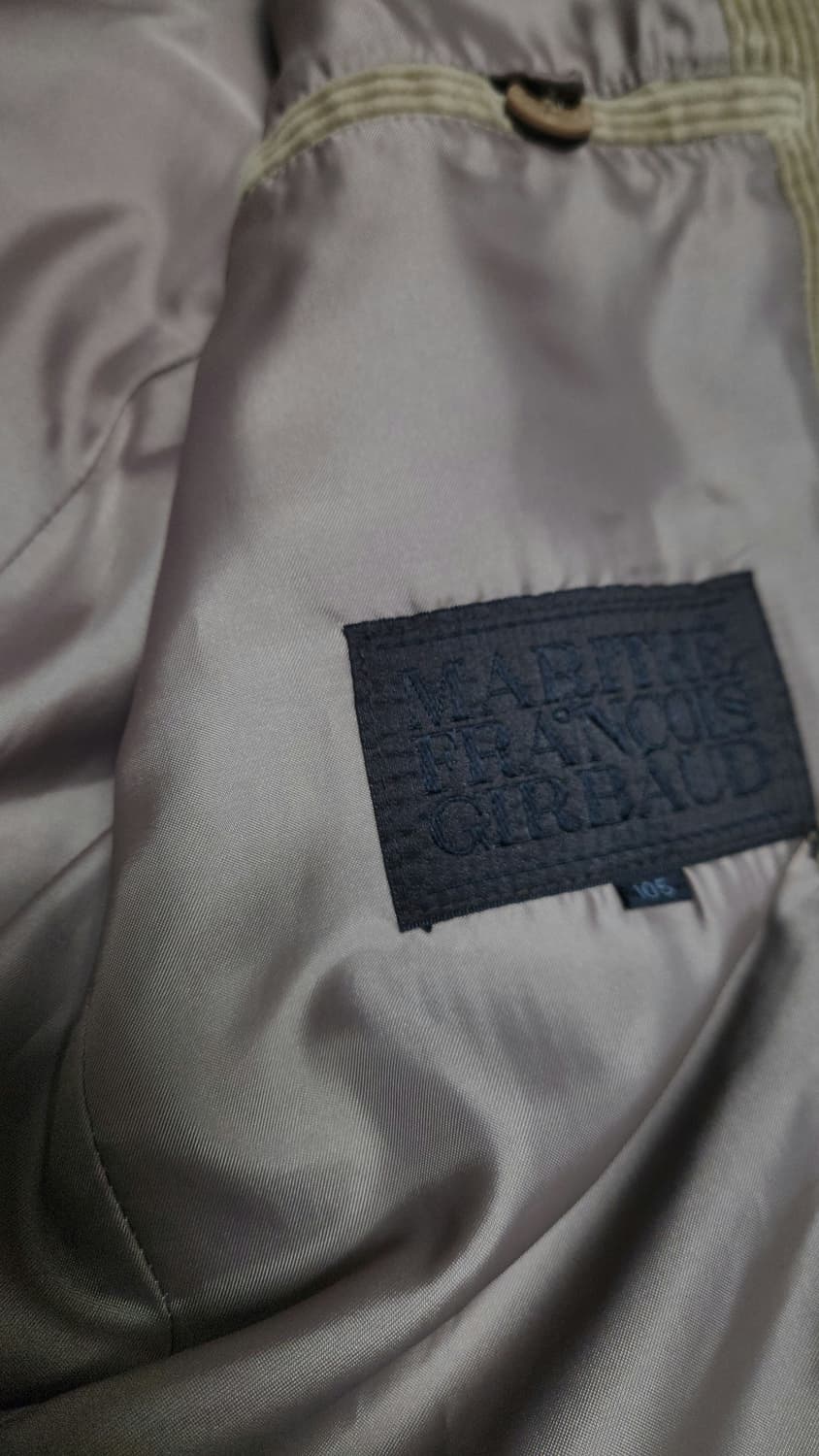 90's 마리떼프랑소와저버 코듀로이 블레이져 넉넉105 상품이미지4