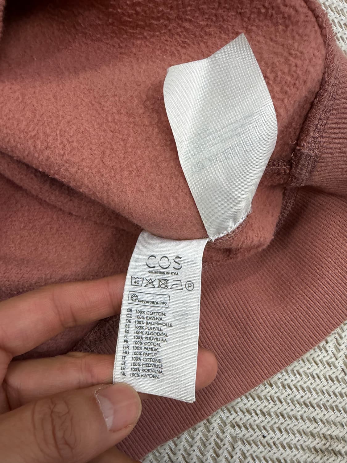 정품) COS 코스 루즈핏 남성 맨투맨 L 상품이미지6