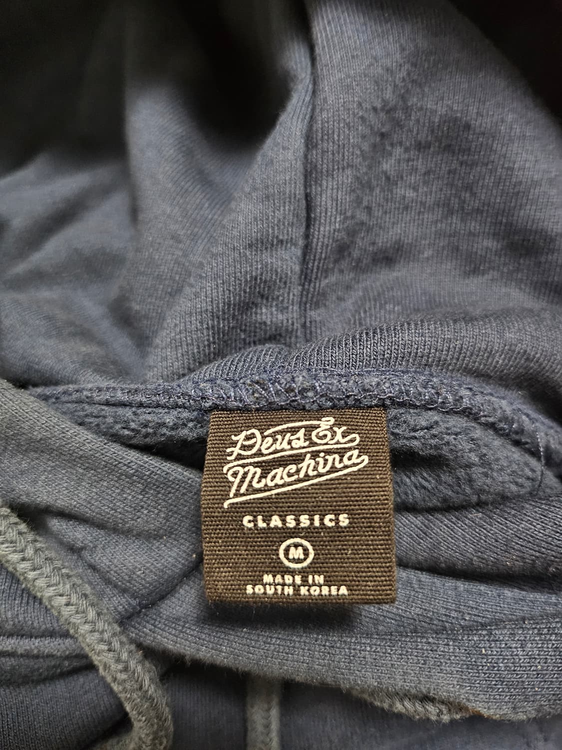 데우스 후드티 네이비 M 상품이미지4