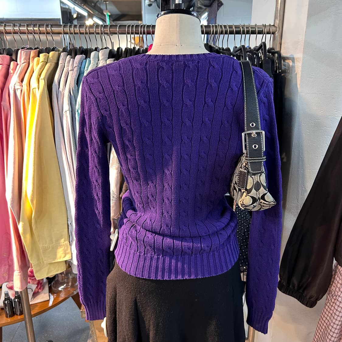 Ralph Lauren Sports V-neck Cable Knit 상품이미지3