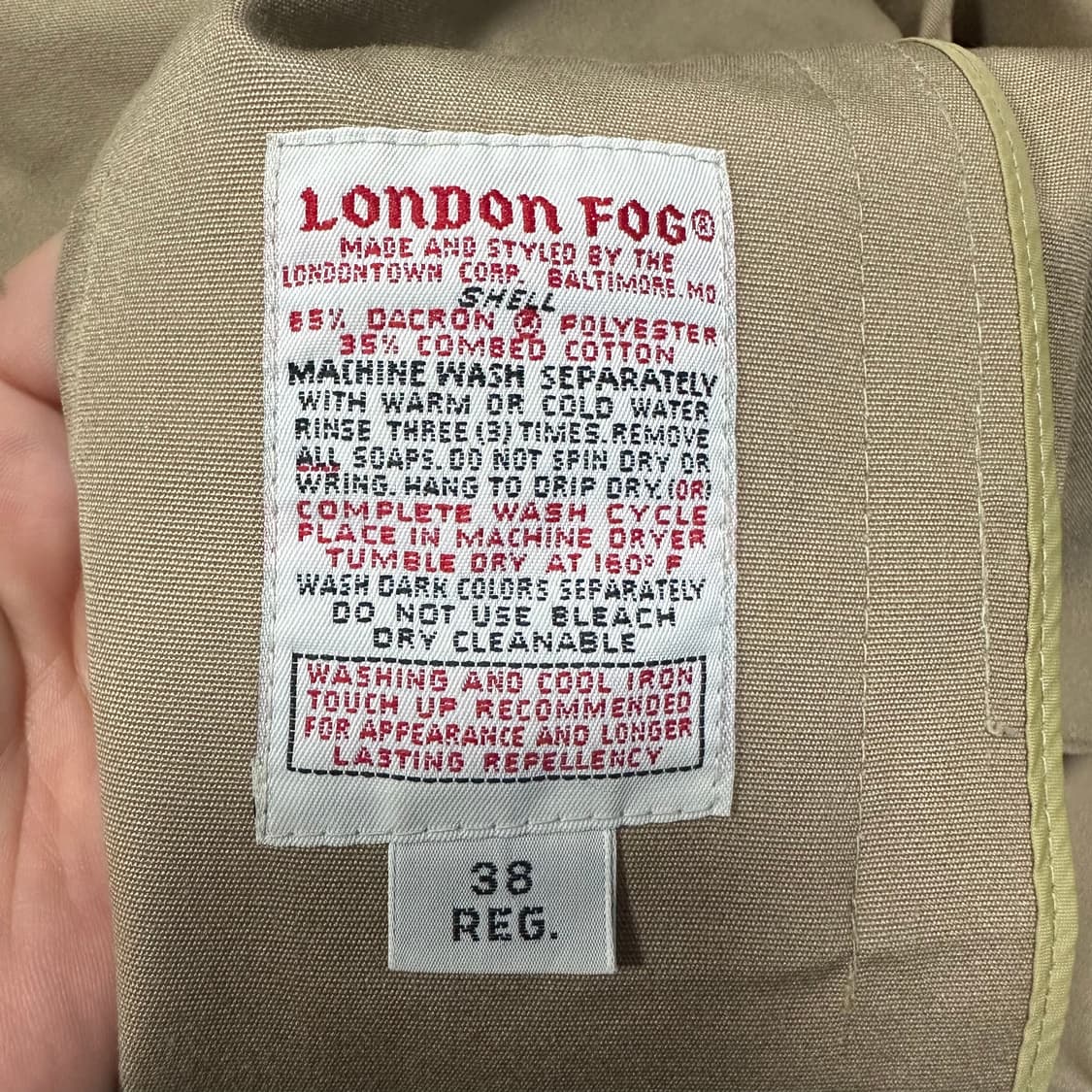✨ (바배) 런던 포그 트렌치 코트 (내피분실) 상품이미지4