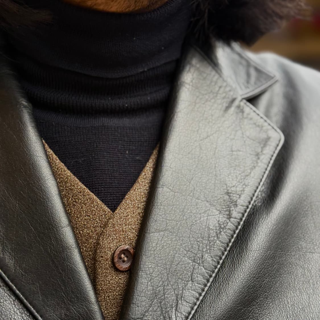 Conad 양가죽 테일러드 자켓 100-105 상품이미지10