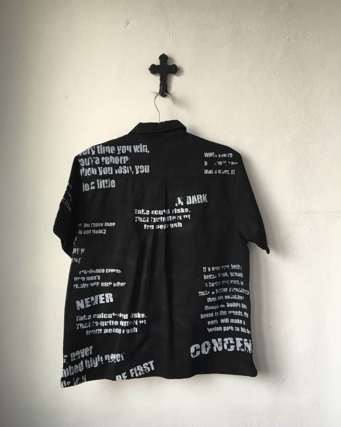 Lettering printing shirt 상품이미지3