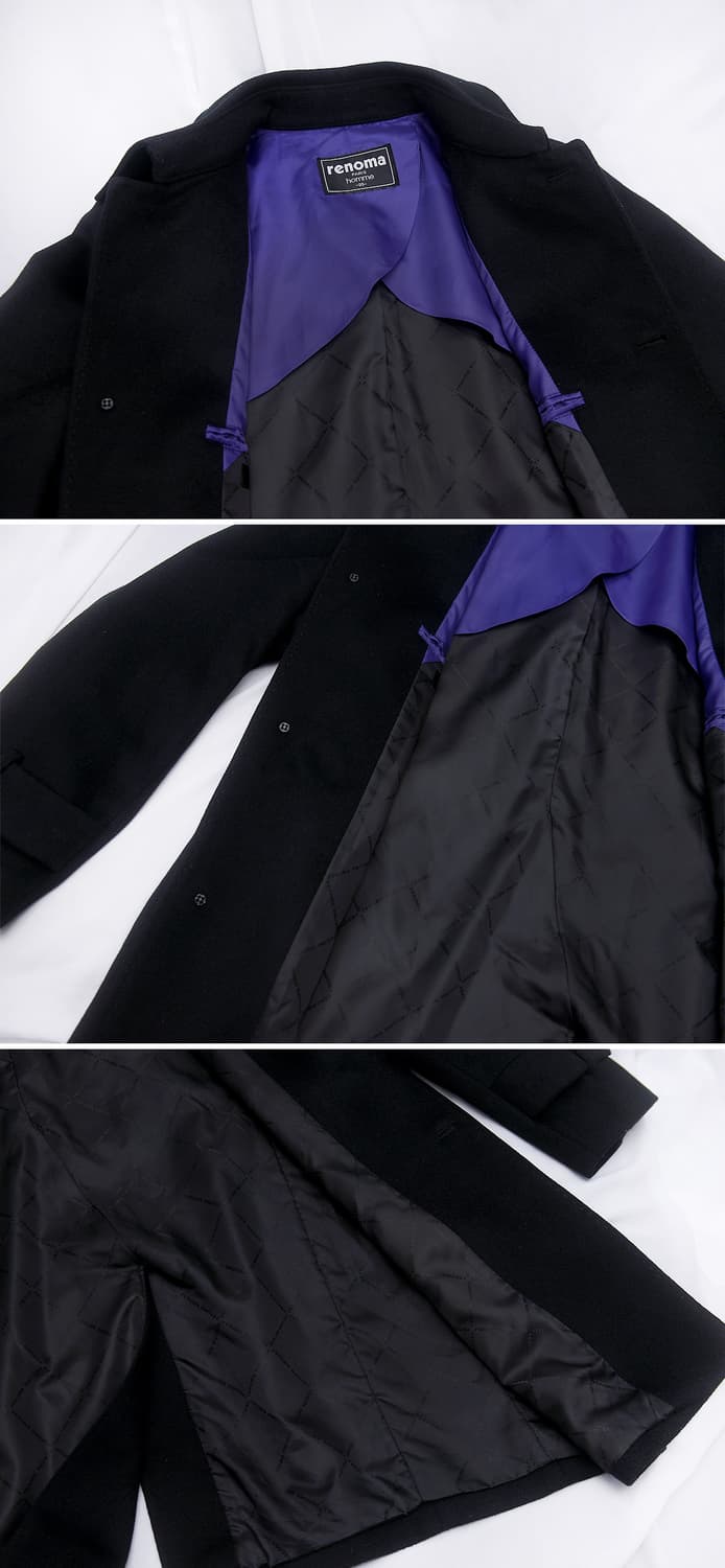 레노마 파리 옴므 퓨어 캐시미어 싱글 발마칸 트렌치 코트 (100+) 상품이미지6