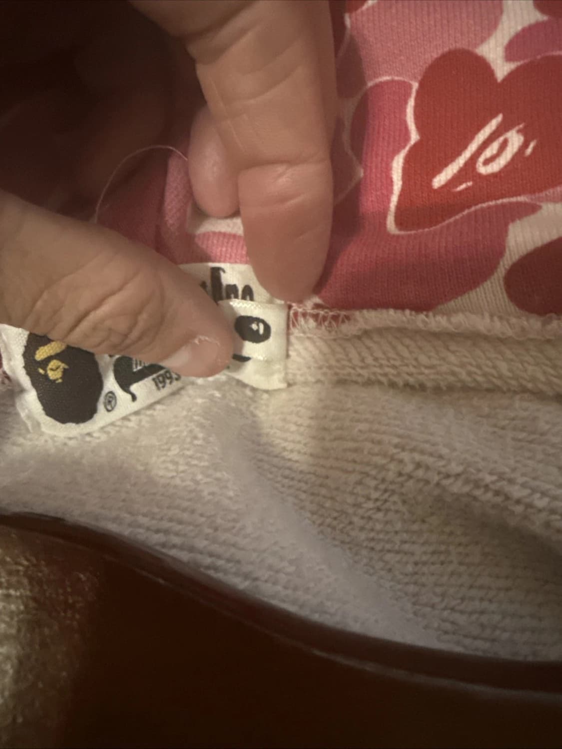 베이프 ABC 카모 샤크 후드집업 핑크 상품이미지3