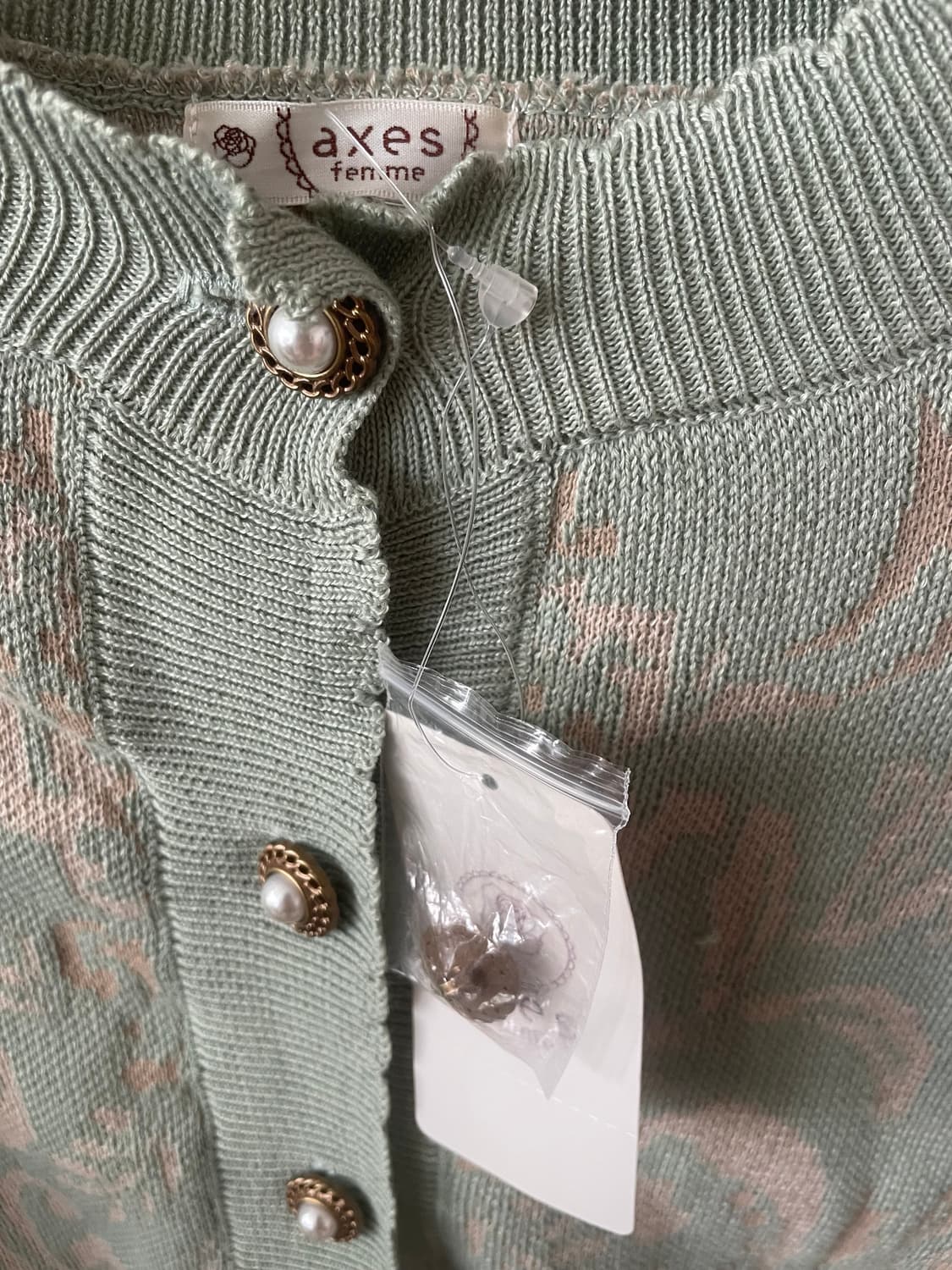 모리걸 빈티지 엑시즈팜 민트 가디건 ❄️🤍 [새상품] 상품이미지2