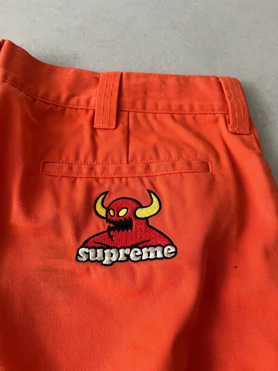 슈프림 x 토이머신 워크팬츠 오렌지 34 상품이미지6