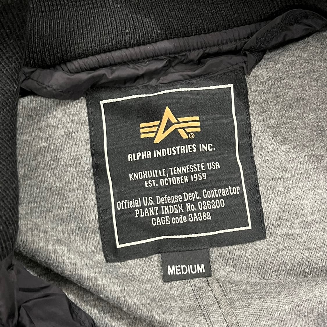 [정품/M] 알파인더스트리 블랙 봄버 자켓 b17 상품이미지5