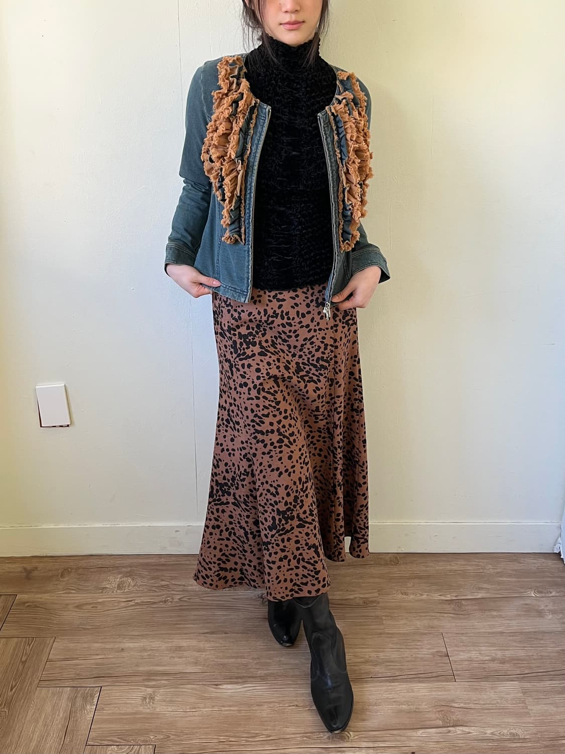 EKDUTin 프릴 데님 자켓 상품이미지7