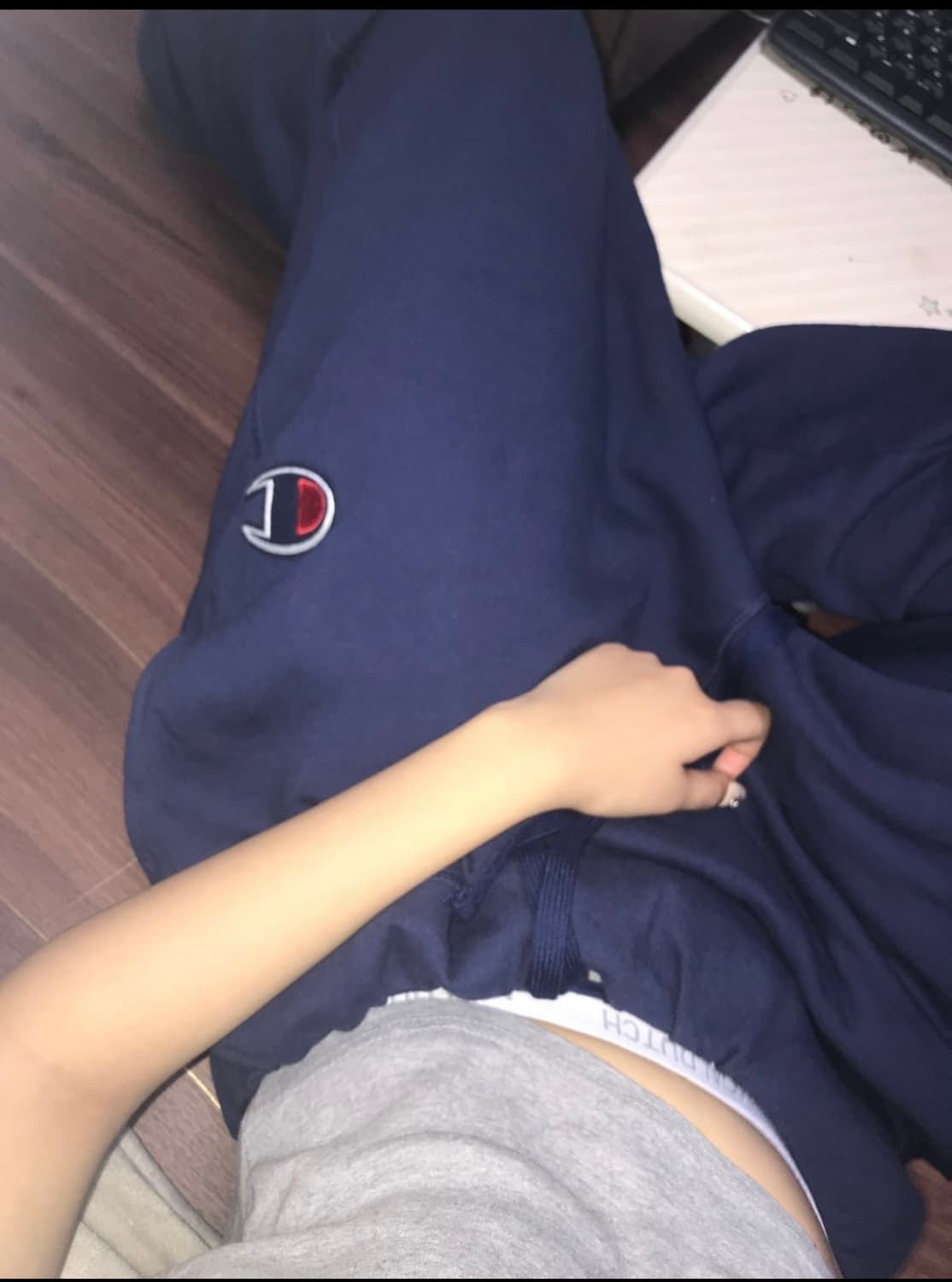 챔피온 벌룬 와이드 스웨드팬츠 츄바 핀터깔 상품이미지3