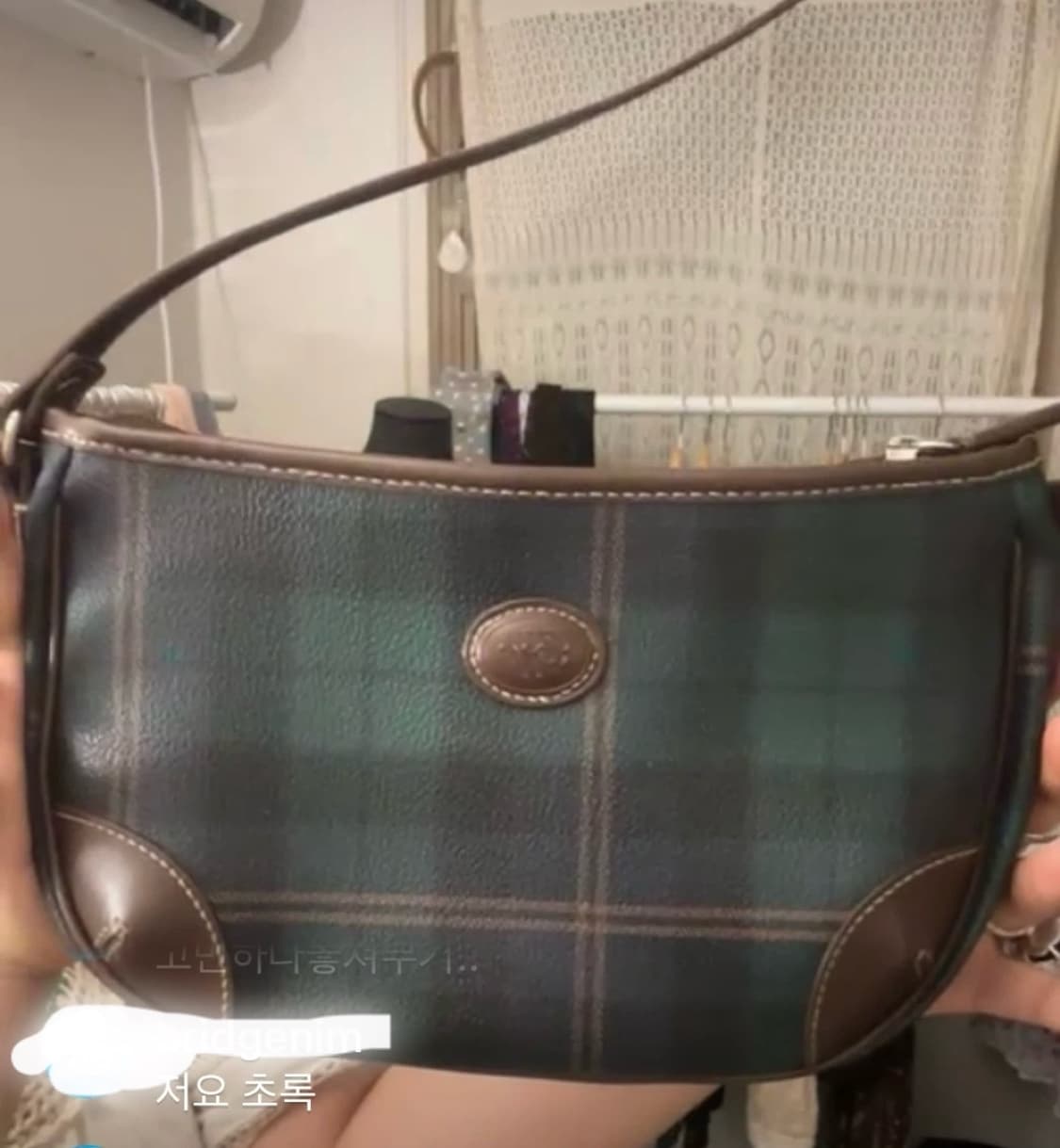 티니위니 체크 숄더백 상품이미지1