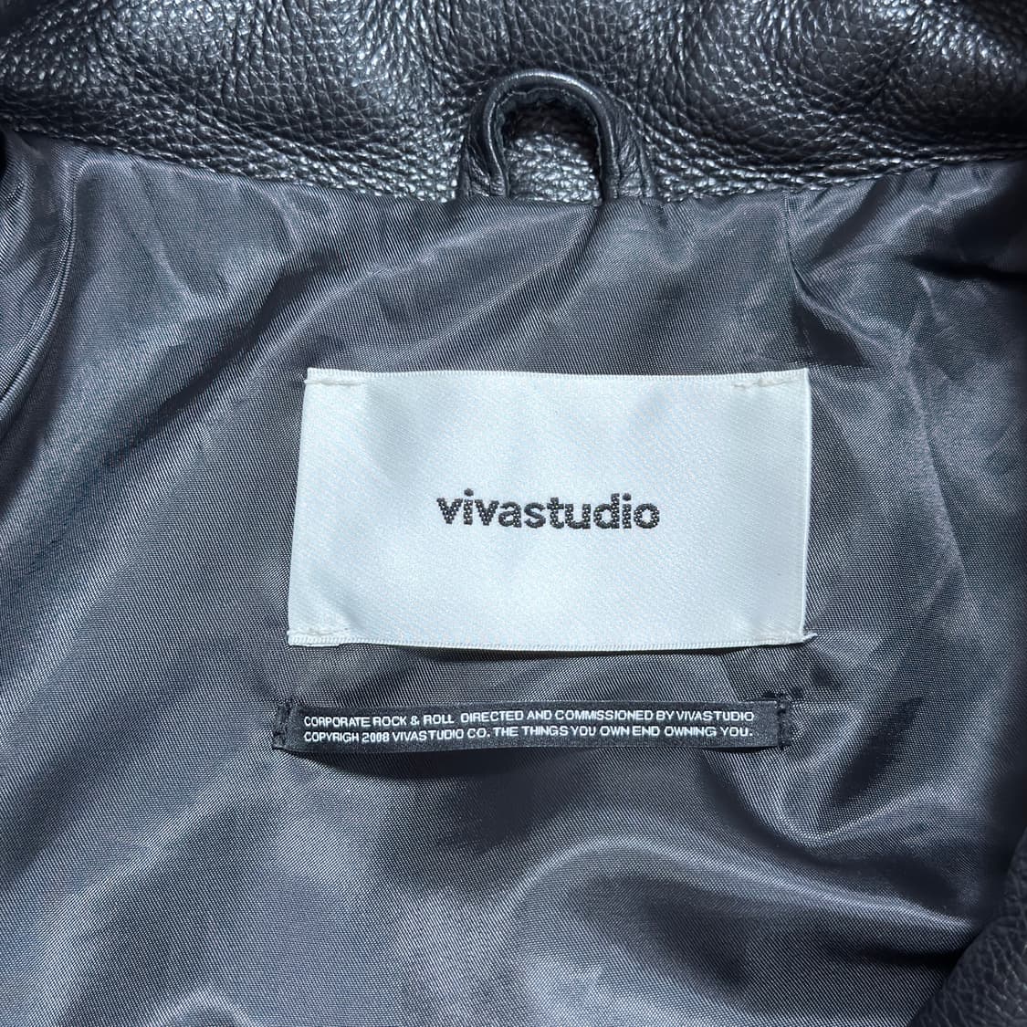 비바스튜디오 클래식 라이더 가죽 자켓 상품이미지7