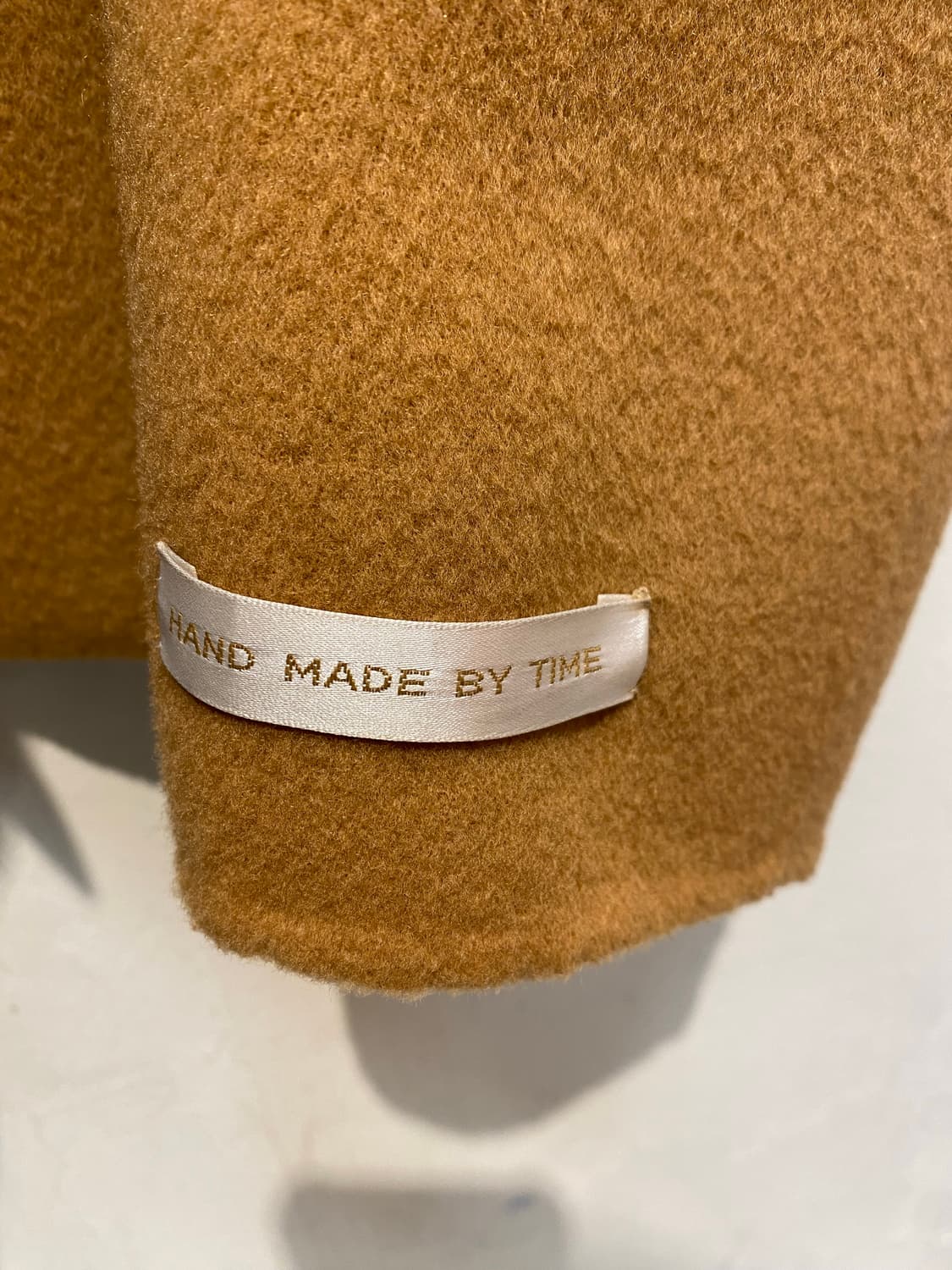 TIME 타임 후드 숏 자켓 카멜색 상품이미지4