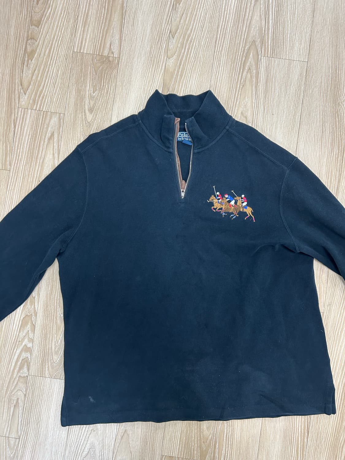 폴로 트리플포니 코튼하프집엎  상품이미지1