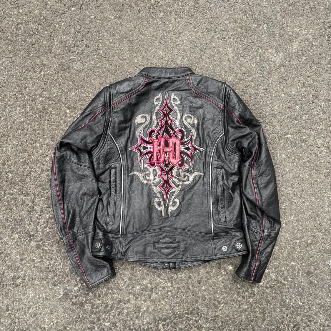 할리데이비슨 블랙 레더 자켓 상품이미지5