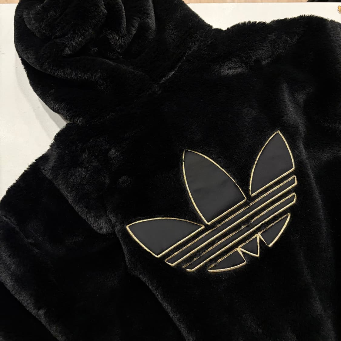 [XS] 아디다스 블랙 퍼 후리스 후드 집업 B640 상품이미지9