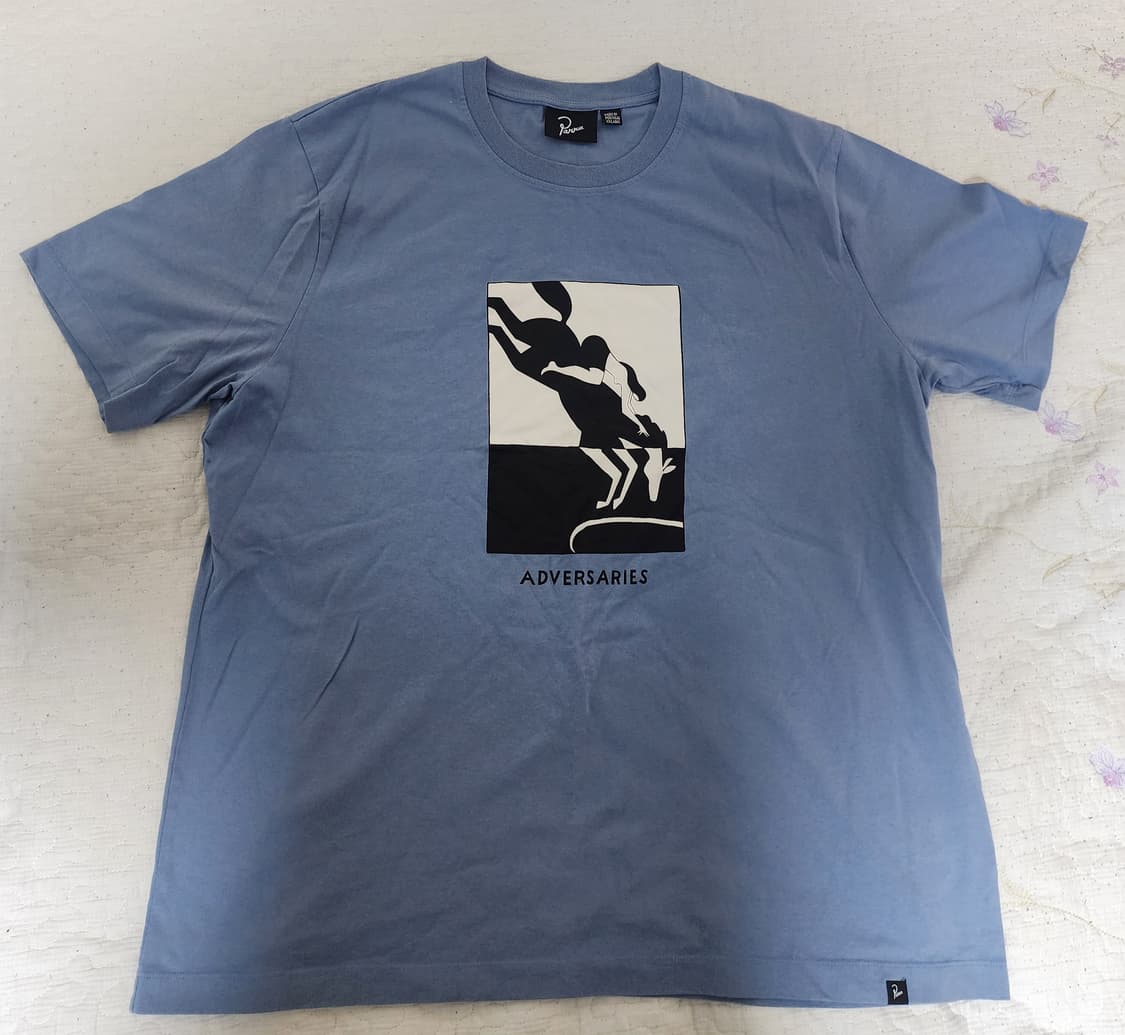 Parra (파라) 듀오톤 스카이블루 티셔츠 XXL 상품이미지2