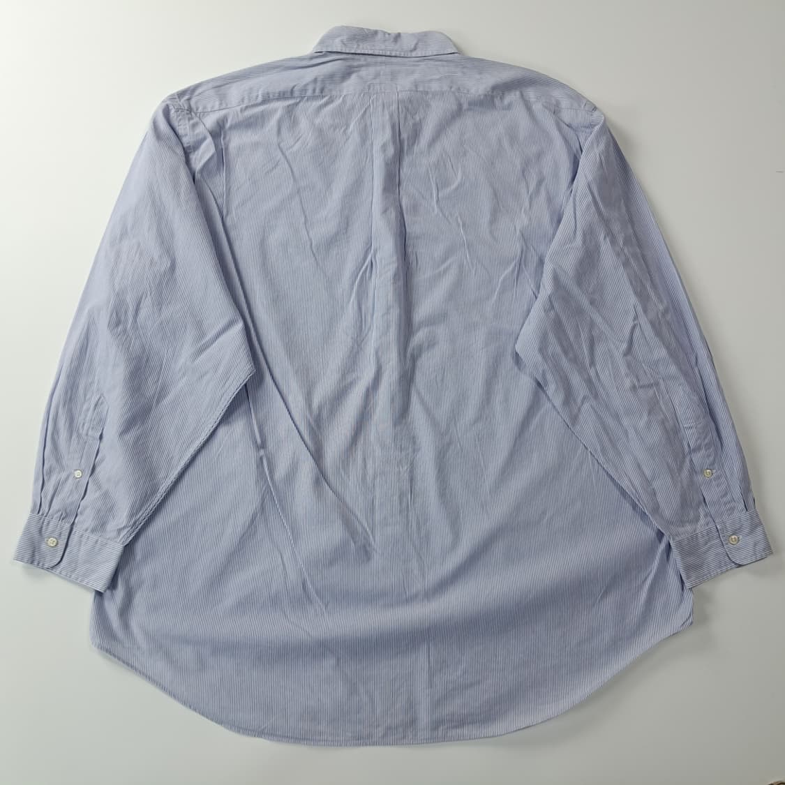 CJ020 2XL 폴로 90s 블루 핀스트라이프 셔츠 남방 상품이미지6
