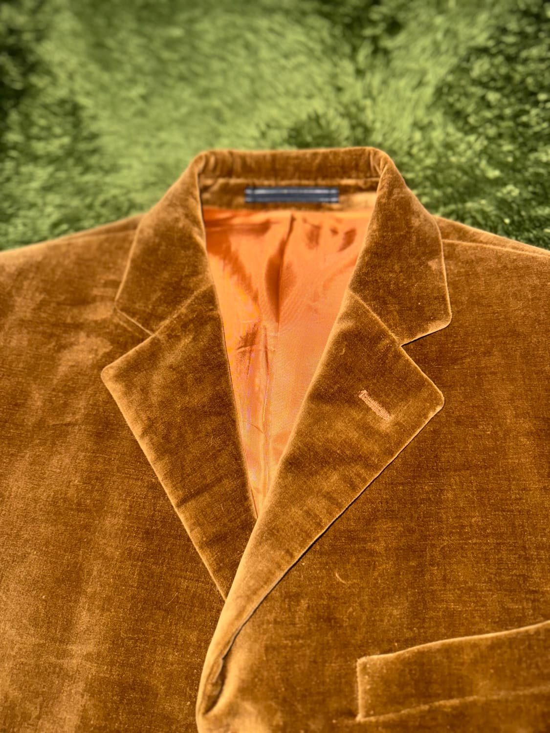 [M] E.Z. BY ZEGNA 제냐 벨루어 3버튼 블레이저 자켓 카멜 상품이미지3