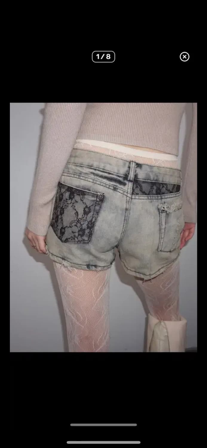 short pants 로우라이즈 시스루 숏팬츠 반바지  상품이미지1