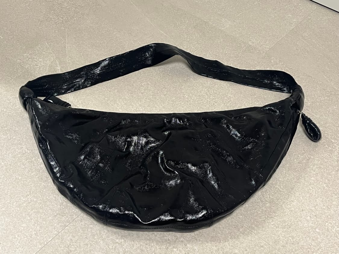 르메르 코티드 린넨 범백 라지 블랙 크루아상백 상품이미지1