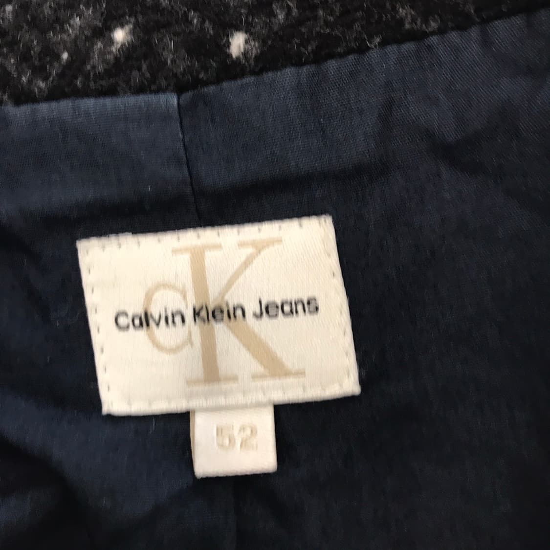 캘빈클라인 90s 울트위드 헤비울 모직코트 [남성105] 상품이미지6