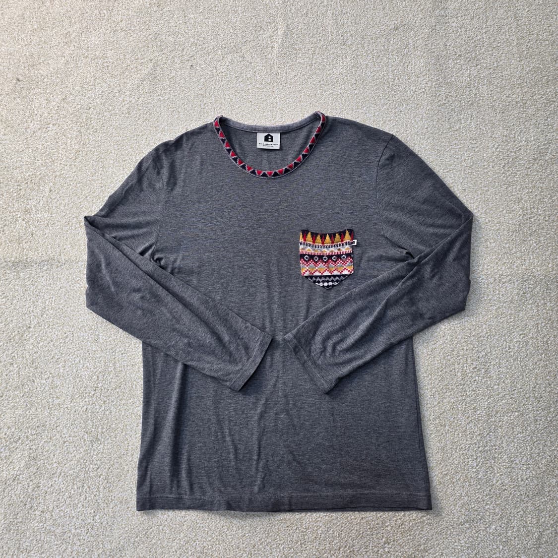 [100] 빈폴 바이크리페어샵 라운드 긴팔 티셔츠 1215J1 상품이미지1