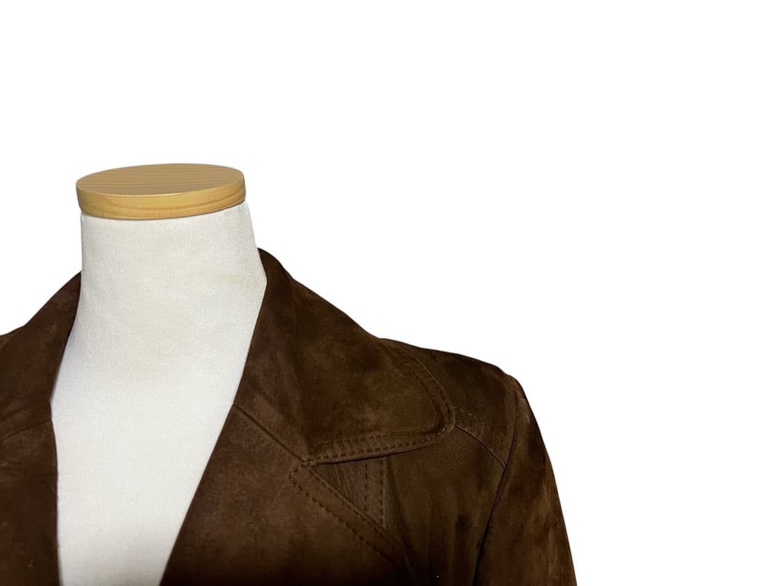 " MATADORN " 리얼 스웨이드 롱 코트 상품이미지4