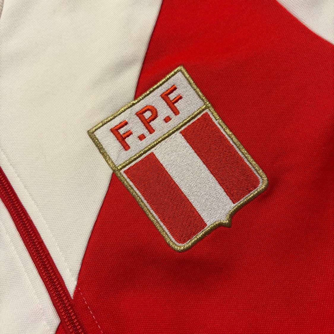 [100] 05s 아디다스 FPF 페루 트랙탑 져지 화이트/레드 D181 상품이미지4