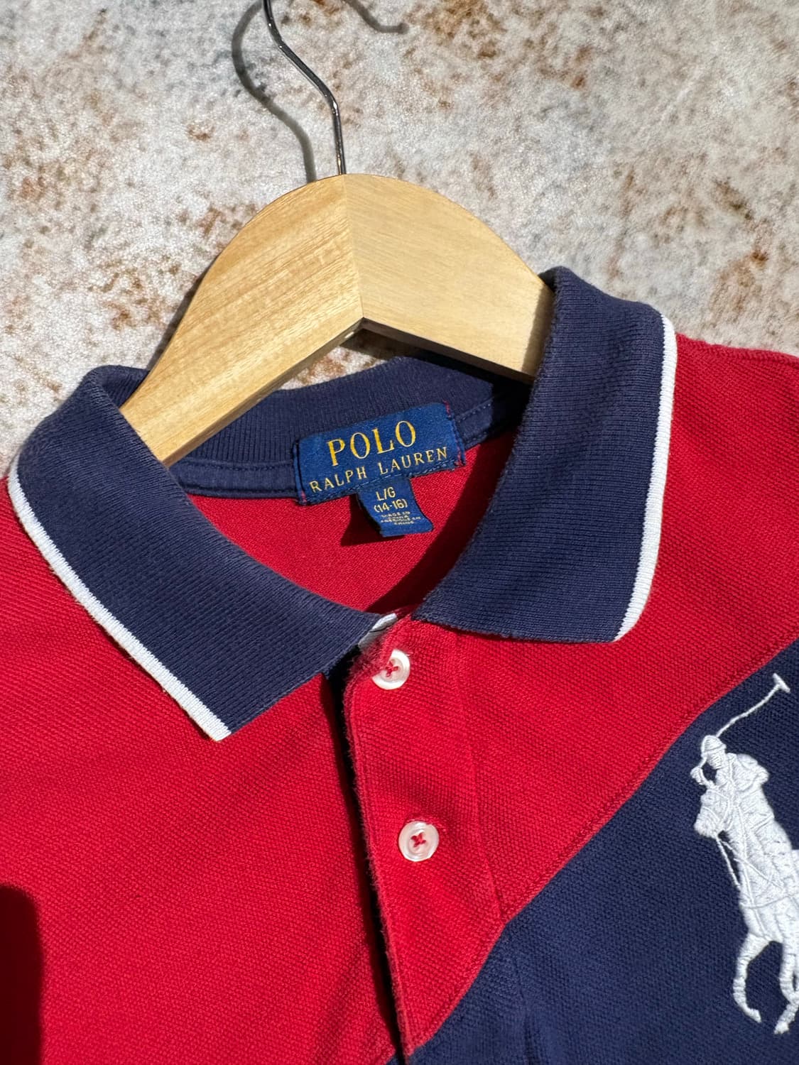 폴로 빅포니 치프키프 성조기 카라 반팔티셔츠 상품이미지2