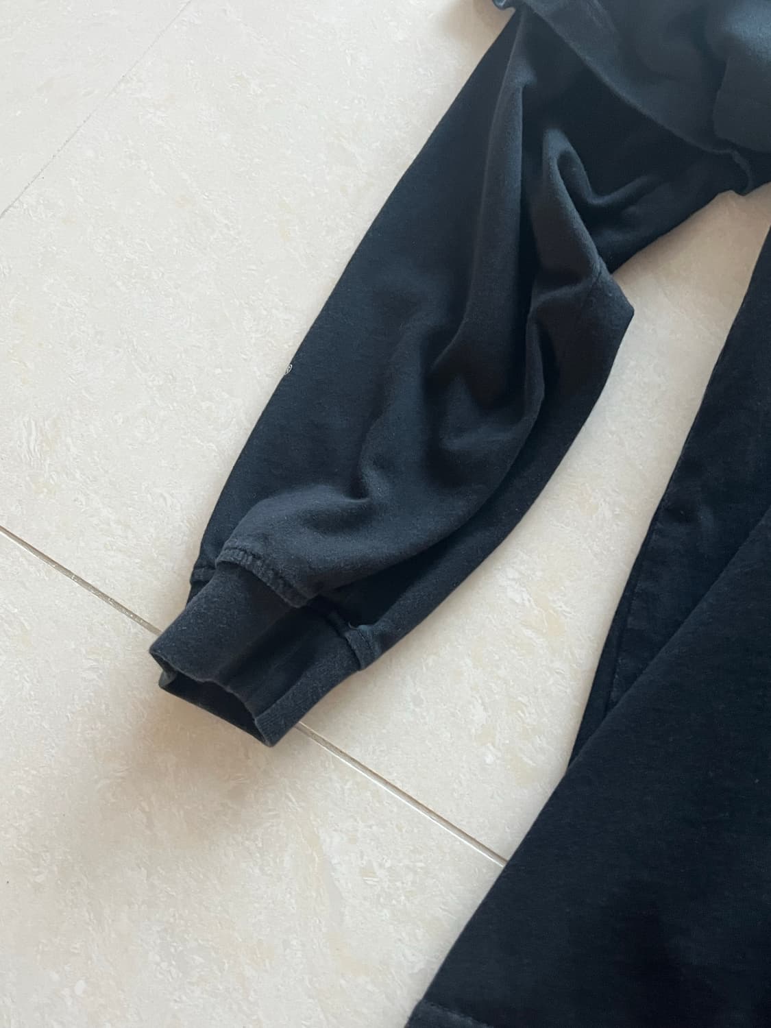 슈프림 레이어드 후드 롱슬리브탑 블랙 m 상품이미지5