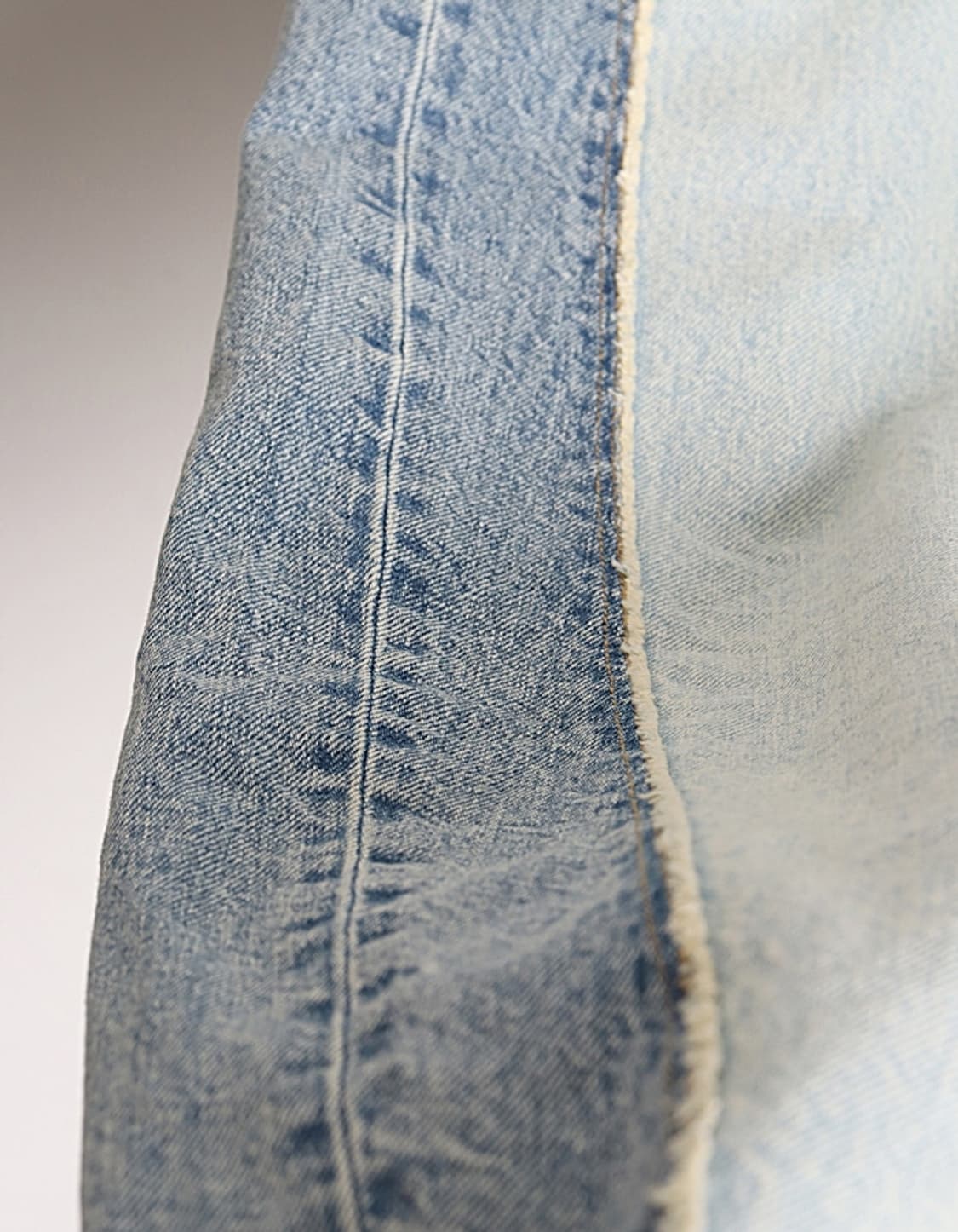 G U 2Tone Barrelleg Denim Pant (30) 상품이미지4