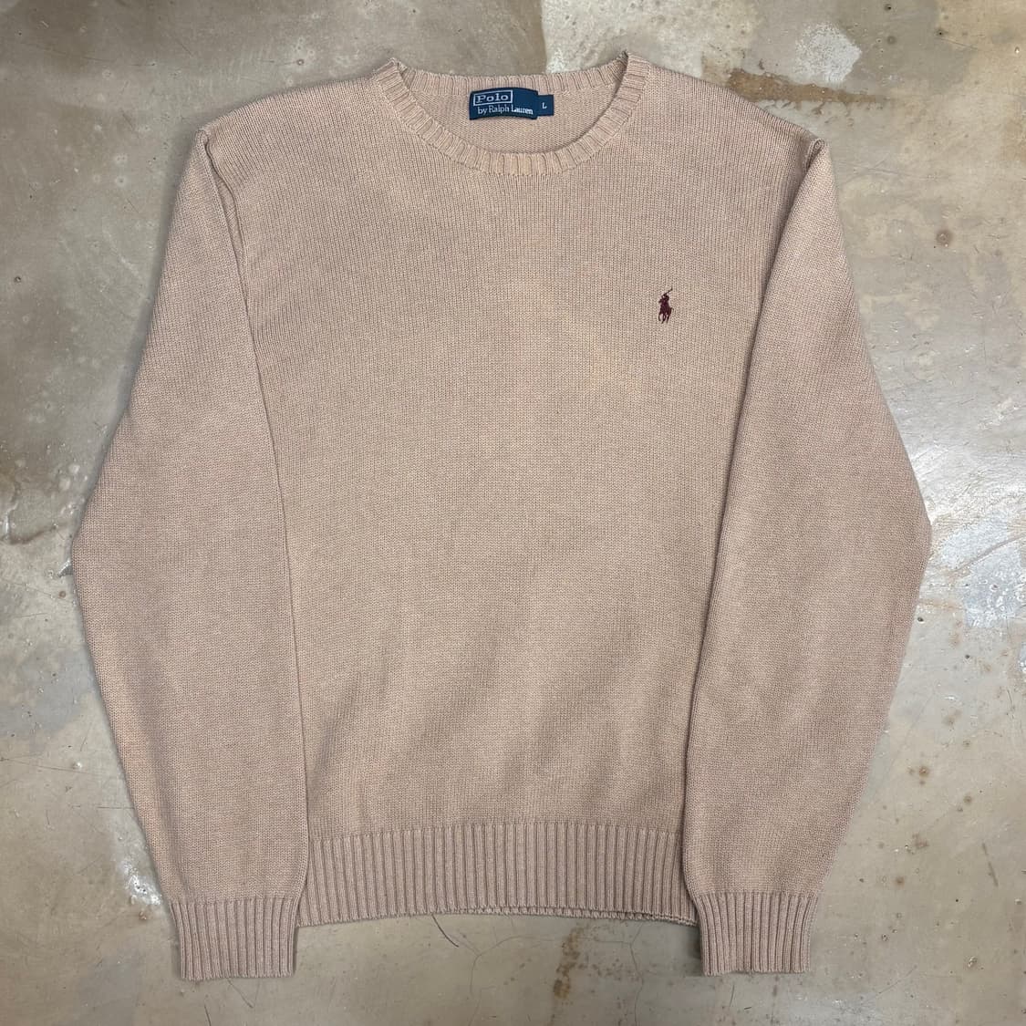 L 폴로랄프로렌 베이지 코튼 니트 상품이미지2