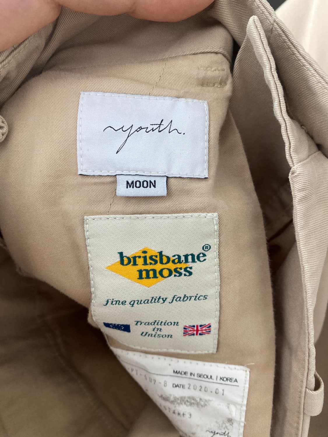 바버x앤드원더 자켓(m) 비흡연자 상품이미지7