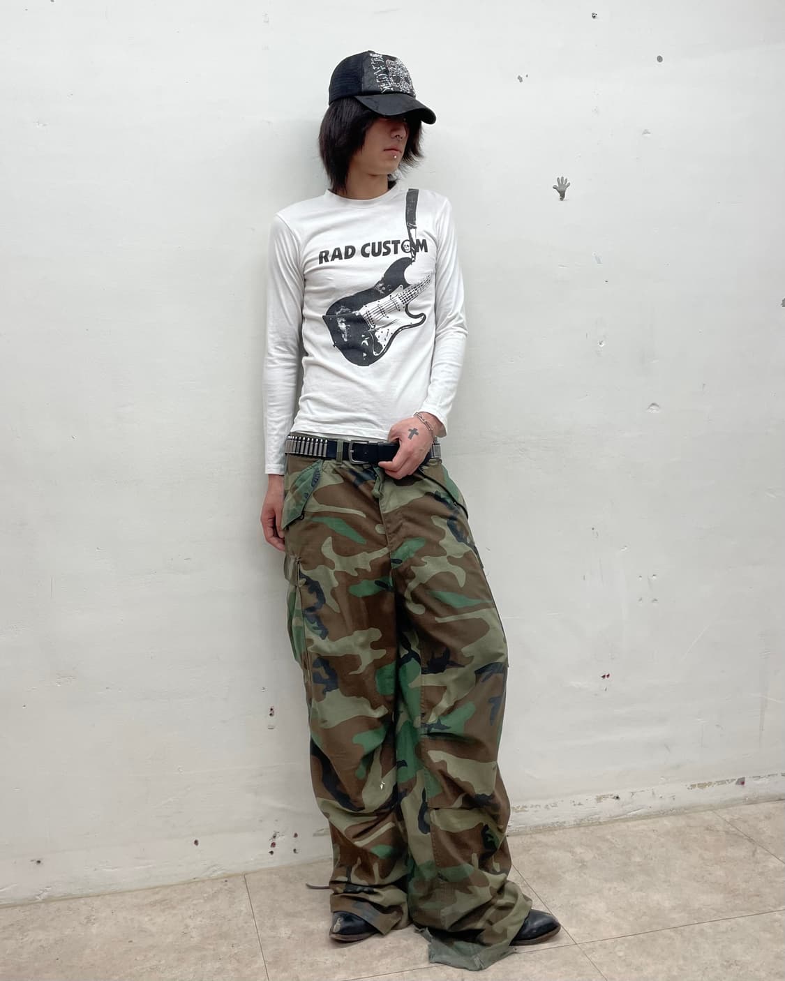 rad custom guitar stud printed long slee 상품이미지7