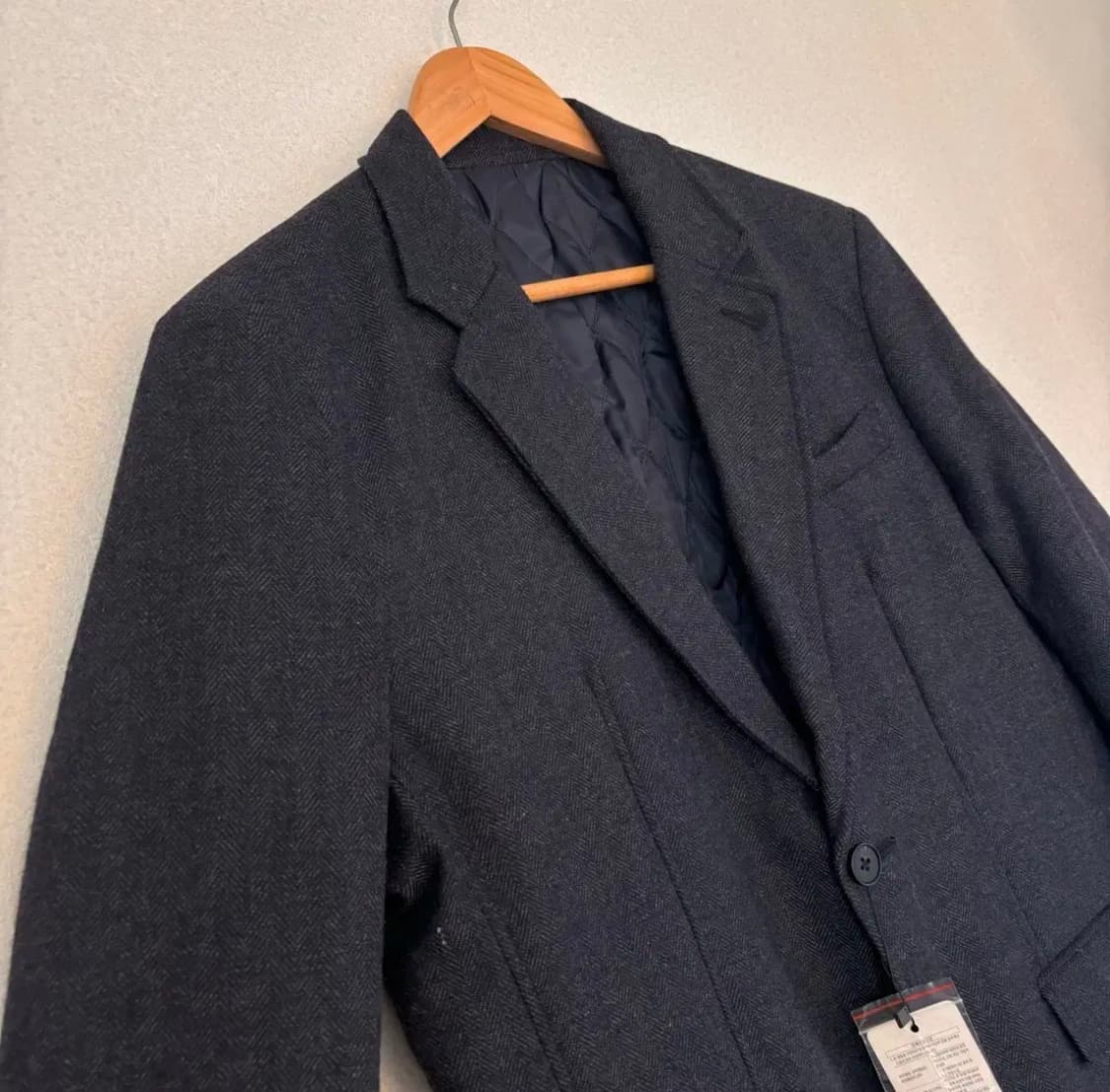 새제품 브룩스힐 FW 캐주얼 콤비 자켓 100 누빔 헤링본  상품이미지5