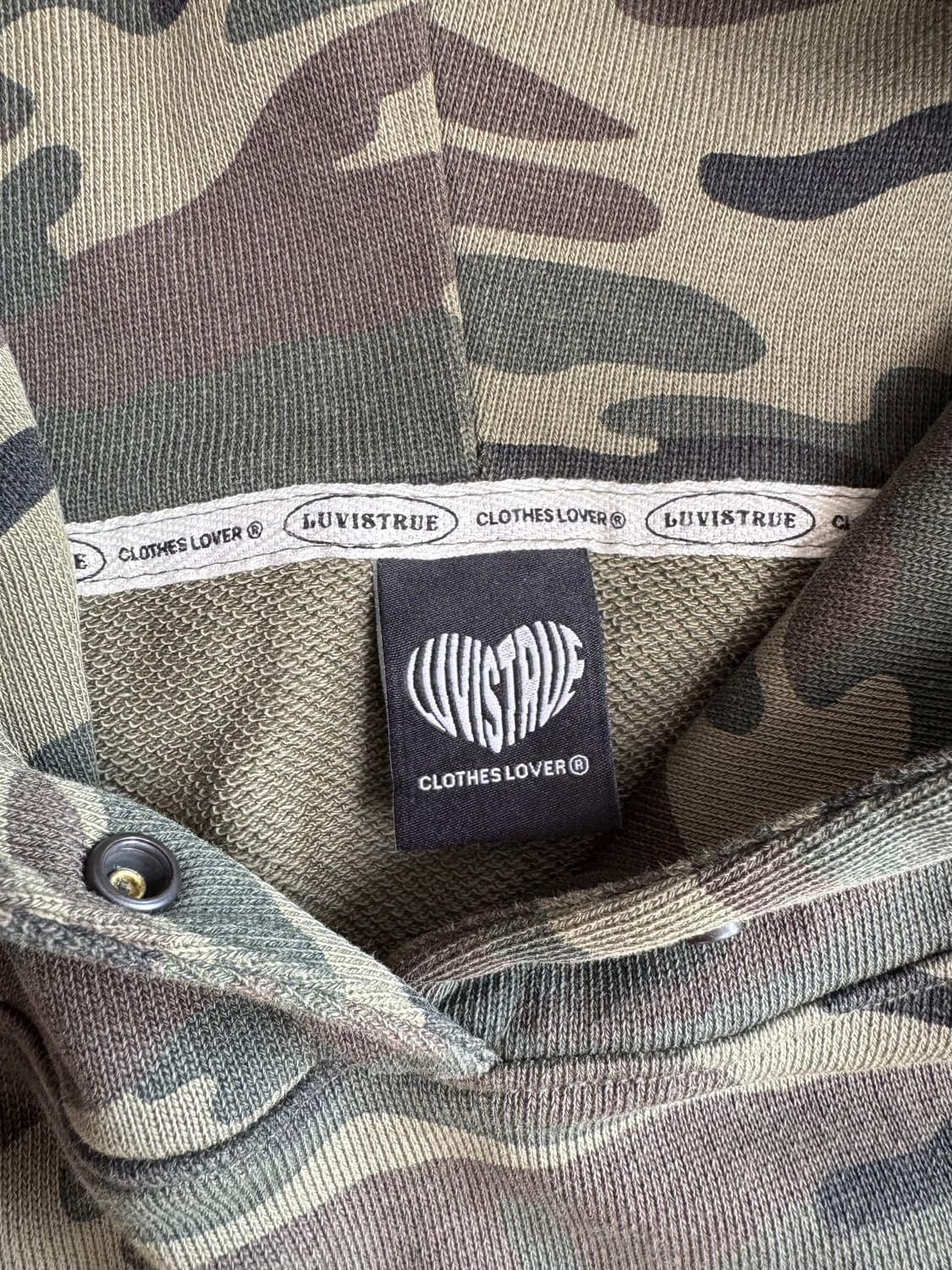 러브이즈트루 SH SHOW US HOODIE(KHAKI) 후드티 상품이미지2